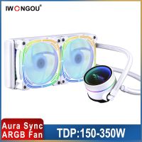 ✇☑✙ IWONGGOU Water Cooler 240mm White 4PIN PWM RGB ARGB Fan Cpu Cooler Am4 for Intel AMD Liquid Cooling Pc Silent Radiator