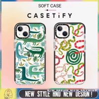 Art Colorful Crocodile Snake CASETiFY Phone Case Compatible for iPhone14/13/12/11/Pro/Max iPhone Case 14Pro X/XS/MAX/XR Case Transparent Shockproof Protective Soft Cover