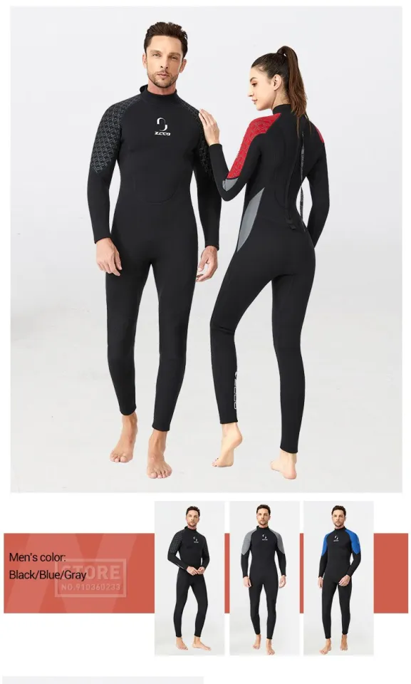 3MM Neoprene Wetsuit Men Surf Scuba Diving Suit Equipment Underwater  Fishing Spearfishing Kitesurf Clothing Wet Suit Equipment | Lazada.co.th