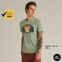 Mc Jeans เสื้อยืดแขนสั้นผู้ชาย คอกลม สีเขียวอ่อน MTSZA24