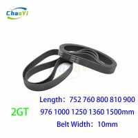 2GT Closed Loop Rubber Timing Belt Pitch Length 752 760 800 810 900 976 1000 1250 1360 1500mm Width 10mm GT2 976 2GT 1000