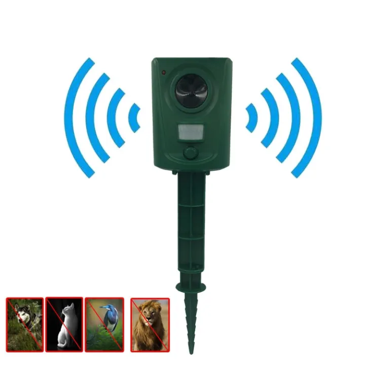 【Ready】 เครื่องไล่สัตว์กลางแจ้งขนาดใหญ่ sonic wave dog repellent cat