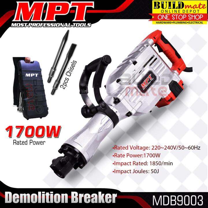 MPT Demolition Breaker Jack Hammer 1700W MDB9003 Most Professional