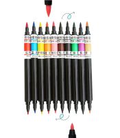 10 Colors Double-ended Pigment Pen DIY Cookies Macaron Fondant Cake Food Coloring Pens Cake Decoration Baking Tools