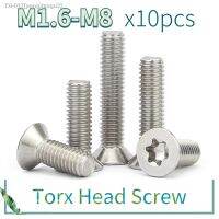 ◈ 10pcs/lot A2-70 Stainless Steel Six-Lobe Torx Flat Countersunk Head Screw Bolts M1.6 M2 M2.5 M3 M4 M5 M6 M8 GB2673