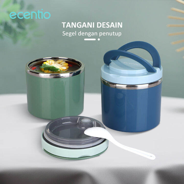 ET Bekal Sup Stainless steel Cangkir sup Tahan Panas Lunch Box 630ML