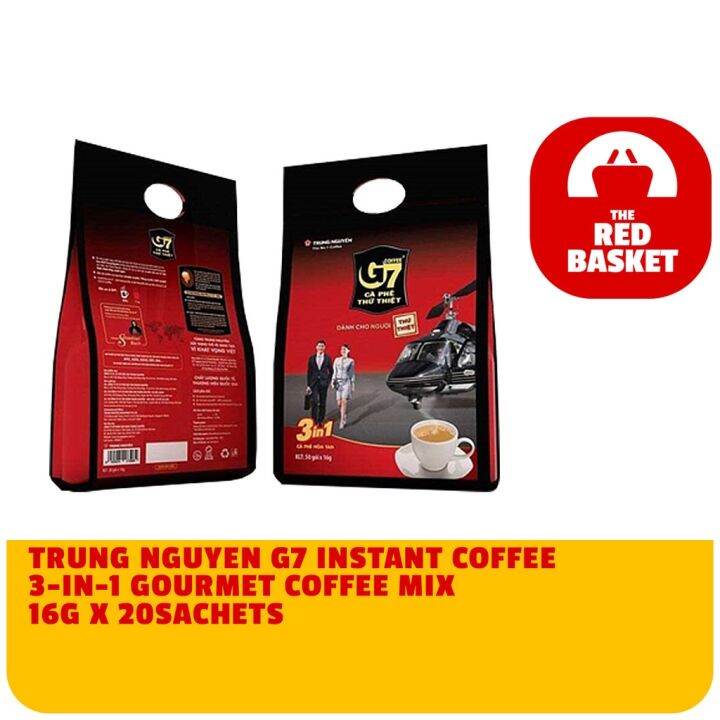 TRUNG NGUYEN G7 INSTANT COFFEE 3IN1 GOURMET COFFEE MIX 16G X 20