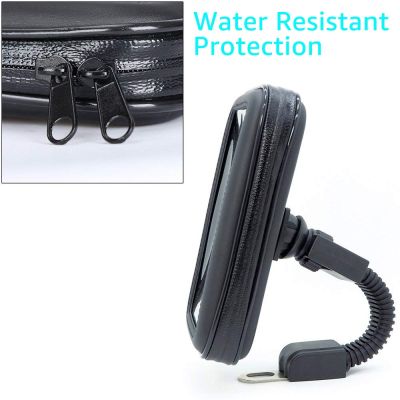 ：》{‘；； Motorcycle Telephone Holder Support Moto Bicycle Rear View Mirror Stand Mount Waterproof Scooter Motorbike Phone Bag For