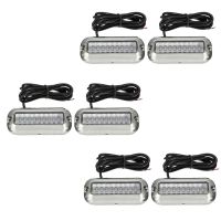 2Pcs 27 LED Stainless Steel Boat Transom Light Underwater Pontoon Marine Ship Light Waterproof Marine Light