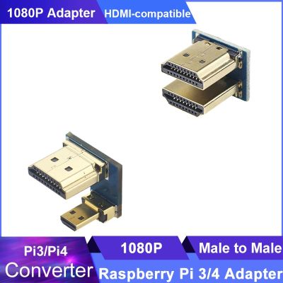 1080P Raspberry Pi 3/4 Menghubungkan Hdmi-kompatibel dengan Adaptor Konverter Pria KE Pria 3.5 5 Inci Layar Sentuh Tampilan LCD