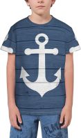 Nautical Anchor T- Shirt Short Novelty for Boys and Girl