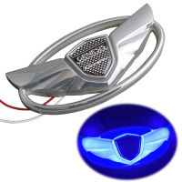 1x BlueRedWhite LED Light Car Front Grille Rear Trunk Emblem for Hyundai GENESIS COUPE