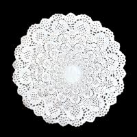 【YF】☈✳┇  50PCS 3.5inch -13.5inch Assorted Sizes Round Paper Table Doilies Tableware Placemats Mats