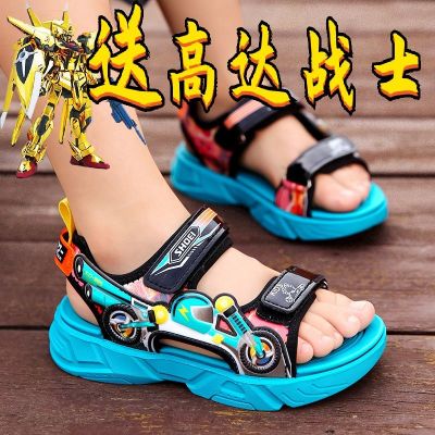 【Hot Sale】 Boys shoes childrens cool cartoon Korean version of the trendy sandals 2023 summer new middle and big boys beach