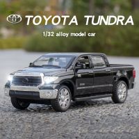 1/32 Toyota Tundra Pickup Alloy Model Car Desert Suv Off-road Vehicle Diecast Metal Scale Toy Car Sound Light Gift For Children Die-Cast Vehicles