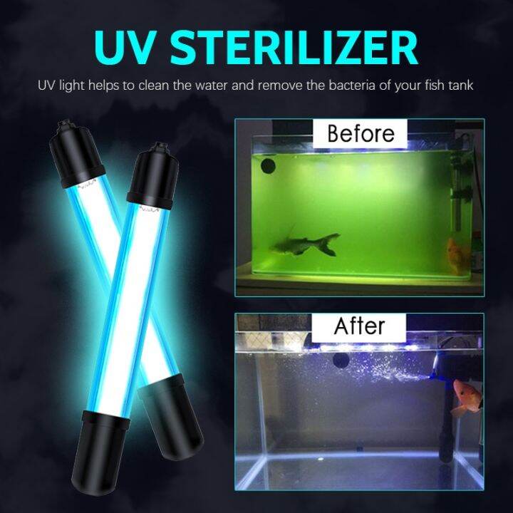 【CW】 Aquarium Aquariums Lighting Lamp Uv Germicidal Sterilization Lazada.co.th