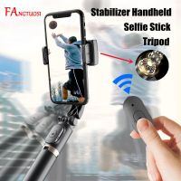 FANGTUOSI NEW Mobile Video stabilizer live Bluetooth selfie stick tripod Gimbal Smartphone Stabilizer vertical shooting bracket