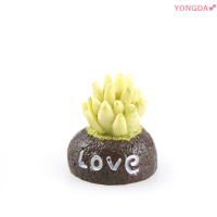 YONGDA? งานฝีมือสวนแบบทำมือทำจากเรซินของตกแต่งต้นไม้ขนาดเล็กของขวัญสำหรับสวนแคระขนาดเล็ก4ชิ้น