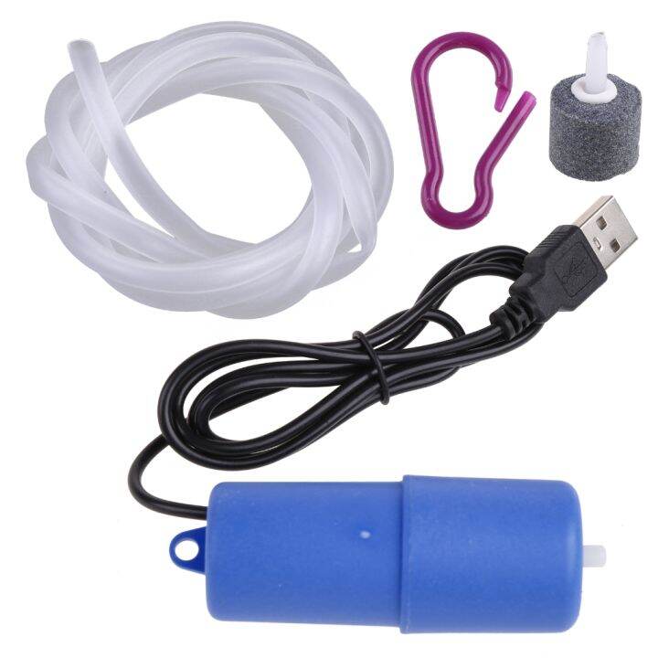 Portable Mini USB Aquarium Fish Tank Oxygen Air Pump Mute Energy Save