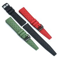 ✶ 18mm 20mm 22mm Watch Strap FKM For Samsung Galaxy Watch 4/3/Active 2/Huawei Watch 42mm Bracelet wristband For Amazfit Bip Correa