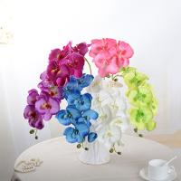 CHUANGANG 1ชิ้นผีเสื้อ Centerpieces ตกแต่งบ้านบอนไซสัมผัสกล้วยไม้ Phalaenopsis จริงกล้วยไม้ประดิษฐ์จำลอง