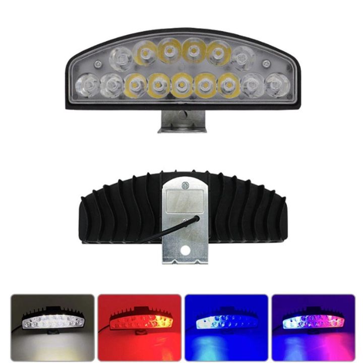 motorcycle-external-work-light-aluminum-shell-super-bright-led-spotlight-15led-red-and-blue-flashing-lamp-modified-parts