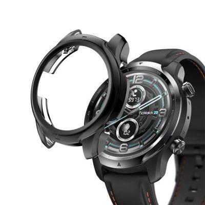 สำหรับ Ticwatch เคลือบ TPU Pro3เคสครอบปกป้องนาฬิกาข้อมือกลวง Ticwatch Pro 3สมาร์ทวอท์ชเคส TPU แบบนิ่มชุบไฟฟ้า