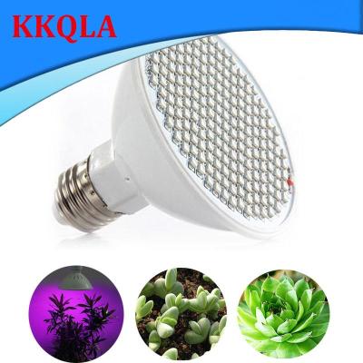QKKQLA Full Spectrum LED Grow Light Hydroponics Lighting 12W E27 LED 166 Leds Red and 34 Leds Blue greenhouse Plant lamps 110V/220V