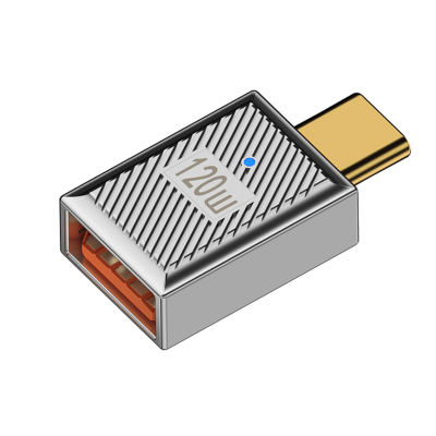 Yeqinhuia ตัวแปลง Usb อเนกประสงค์,อะแดปเตอร์ชาร์จเร็วตัวแปลง Usb ขนาดเล็ก Type-C เล่นอะแดปเตอร์ปลั๊กพกพา120W 10Gbps