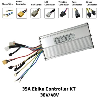 รายงาน brushless MOTOR CONTROLLER DC 36V48V 1000-1500W 35A KT Controller สำหรับ e-Scooter ไฟฟ้าจักรยาน accessore ถั่ว