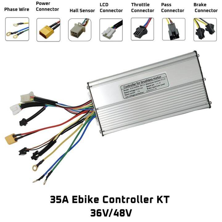 รายงาน-brushless-motor-controller-dc-36v48v-1000-1500w-35a-kt-controller-สำหรับ-e-scooter-ไฟฟ้าจักรยาน-accessore-ถั่ว