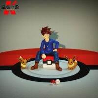 【LZ】∈∏✲  Mao e Ibrahimovic Toy Figure Decoração Carvalho Azul Eevee Ash Ketchum de Amigos e Rivais Escala 1:20