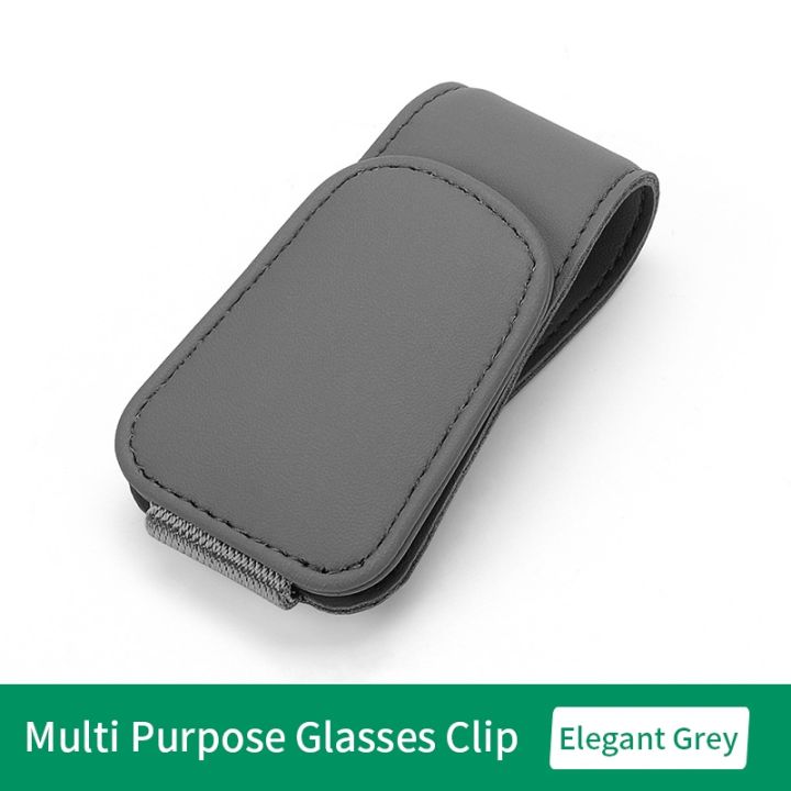 car-glasses-clip-multifunction-integrated-durable-leather-portable-sunglasses-document-ticket-holder-clip-car-interior-accessory