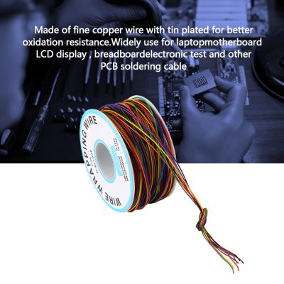 Multi-useColorful P/N B-30-1000 280M 8-Wire Colored Insulation Wrapping Copper Test Cable Multi-color