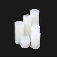 50Pcs M2 M2.5 M3 M4 White Hex Nylon Standoff Spacer Column Flat Head Double Pass Nylon Plastic Spacing Nuts