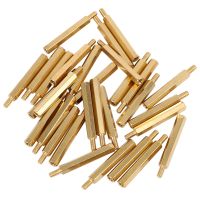 30Pcs M3 3mm Male Female Brass PCB Spacer Hex Stand-Off Pillar 30mm