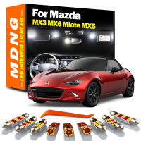 MDNG Canbus LED ภายในโดมแผนที่ Trunk Light Kit สำหรับ Mazda MX3 MX-3 MX6 MX-6 MX5 Miata 1988-2020รถ Led หลอดไฟไม่มีข้อผิดพลาด