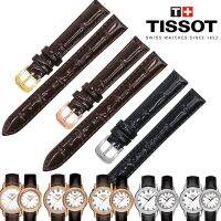 Tissot T085 Carson 1853 สายหนังแท้ผู้หญิงโรงงานเดิม t085210a สายนาฬิกาเข็มขัด 14-12mm