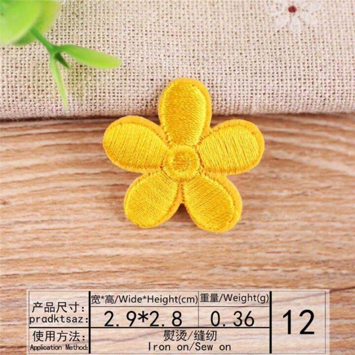 maxsin-fun-10pcs-cute-small-flower-patches-iron-on-applique-parch-kids-bags-dress-embroidery-stickers-diy-decals-decorative