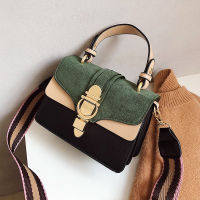 Casual Hasp Women Handbag Fashion nd Leather Crossbody Bag Women Vintage Top-Handle Bag Patchwork Pattern Women Shoulder Bag