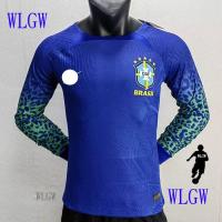 Most popular 【WLGW】Player Version Football Jersey 2022-2023 Brasil Jersey Brazil Long Sleeve Soccer Jerseys Shirt