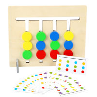 Wooden Montessori Educational Kids Toy Preschool Montessori 3D Stereoscopic Puzzle Color Matching Kindergarten Teaching Aids Toy