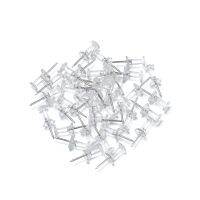 100 Pcs Plastic Clear Drawing Pins Reusable Durable Tacks Push Pins  Buttons Pins Office School Stationery Supplies Clips Pins Tacks