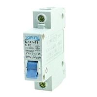 AC 230/400V 10A 3000A Single Pole Miniature Circuit Breaker DZ47-63 C10 Electrical Circuitry Parts