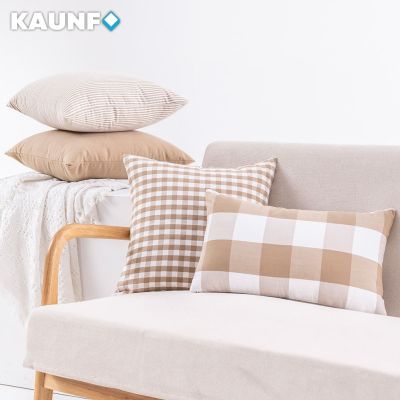 hot！【DT】♟✲  KAUNF Farmhouse Throw Covers Cushion Cotton Pillowcase