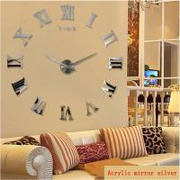 ZZOOI 2023 New Diy Wall Clock 3D Home Decor Large Roman Mirror Fashion Modern Quartz Art Clocks living Room Watch Free Shipping