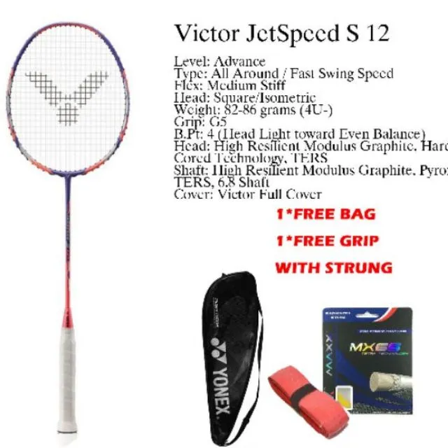 【Ready stock】Victor JETSPEED S 12F Badminton Racket | Lazada PH