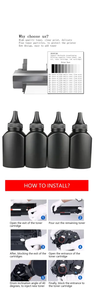 How to refill and reset the Brother TN-1050 toner cartridge 