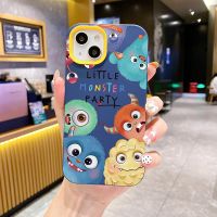Orange Silicon iPhone Case Cartoon Monster ForiPhone 14 13 12 11 Pro Promax 6 6S 7 8 Plus X XR XSMax SE Shockproof TPU Soft Casing Cover JODO