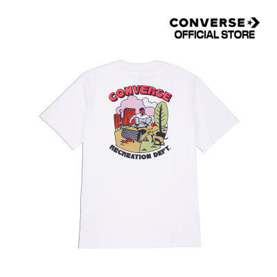 Converse เสื้อยืด TEE คอนเวิร์ส RECREATIONAL SKATER GRAPHIC TEE WHITE MEN (10025235-A02) 1325235BF3WTXX